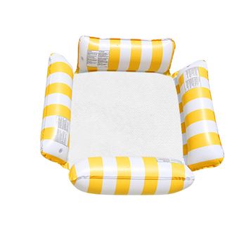 Boia de Natatação Insuflável SZSMART CQF0 com 4 Tubos para Insuflação | 123x120cm - Amarelo - 1