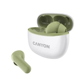 Auriculares Bluetooth Canyon CNS-TWS5GR | Verde, Branco - 1