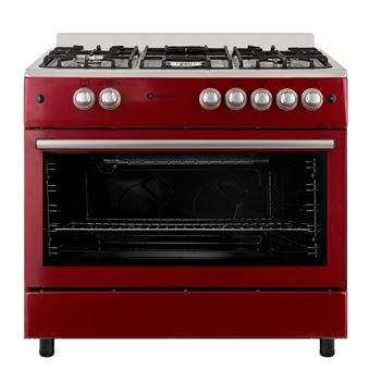 Fogão a Gás Solthermic® F9L50G2 com Forno Panoramico | 90x60 | A | Gás Butano/Propano | Vermelho | Estilo Retro - 1