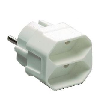 Adaptador e Transformador REV Euro double plug | Branco - 1