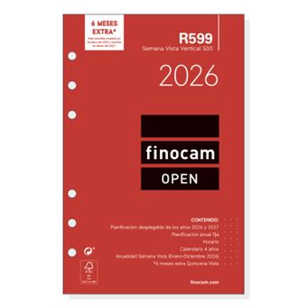 Recarga para Agenda Finocam 711500026 | Vermelho - 1