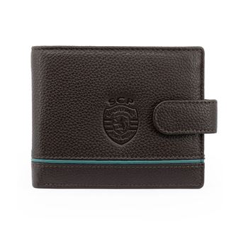 Carteira em Pele com Presilha Sporting CP | Castanho - 1