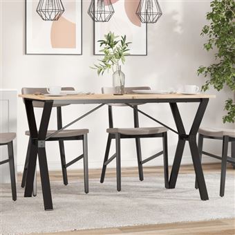Pernas para mesa de jantar vidaXL | estrutura em Y | ferro fundido - 1