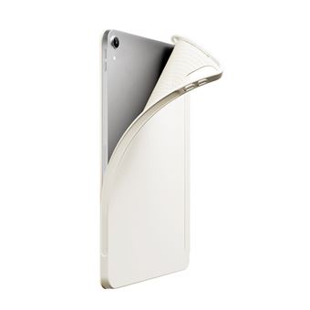 Capa Luckybutterfly para Ipad 2022 10ª geração 10.9" | Silicone Leve e Fino | Branco | com Película de Vidro Temperado - 1