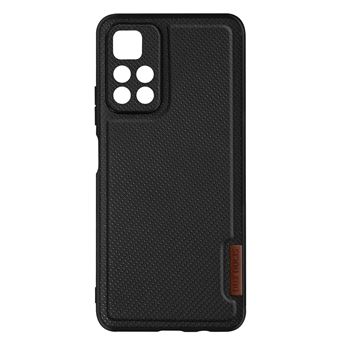 Capa Dux Ducis Para Xiaomi Poco M4 Pro Rígida Costas Em Tecido Da Serie Fino Preto - 1