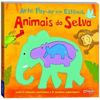 Animais Da Selva. Arte Pop-Up Em Estêncil - 1