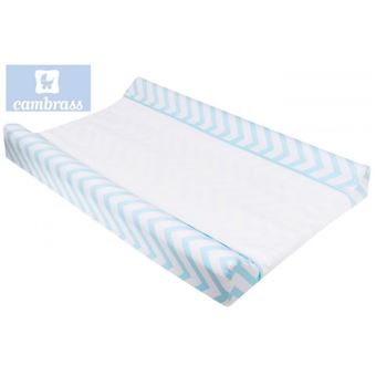 Muda Fraldas Cambrass | 47X80 Cm Zigzag Azul - 1