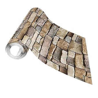 Papel de Parede 3D Mormark WALLCORWRAP | Tijolo Autoadesivo Estiloso | Material PVC - 1