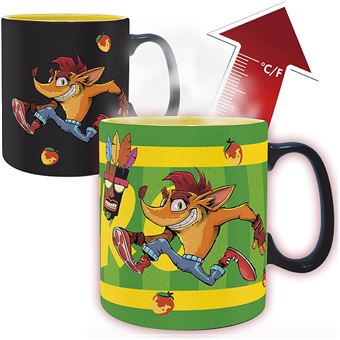 Caneca ABYstyle Crash Bandicoot Caneca de cerâmica com Efeito Térmico | 460 ml - 1