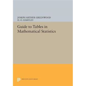 Guide To Tables In Mathematical Statistics 5057 Princeton Legacy Library, 5057 - 1
