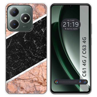 Capa de Silicone TUMUNDOSMARTPHONE para Realme C61 / C63 4G design Marble 07 Desenhos - 1