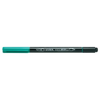 Marcador Brush Aguarelavel Lyra Aqua com 2 Pontas | Verde Escuro - 1