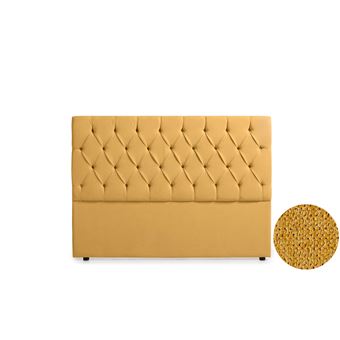 Cabeceira Estofada Moonia Capri Aqualine | 115 X 120 X 12 cm | Mostarda - 1