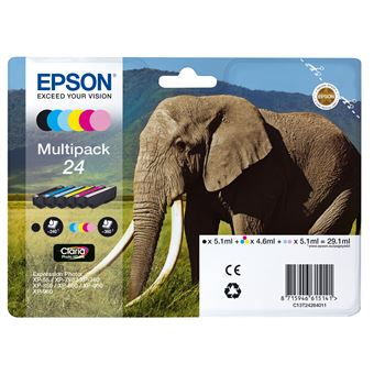 Tinteiro Epson Elephant Multipack 24 - 1