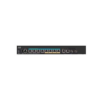 Cisco Small Business SG350X-8PMD Gerido L2/L3 Gigabit Ethernet (10/100/1000) Preto 1U Apoio Power over Ethernet (PoE)