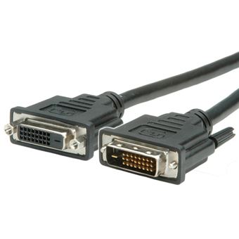 Cabo Dvi Value DVI (24+1) Dual Link M/F 5 m | Preto - 1