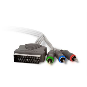 Techlink Wires1st, SCART - 3 x RCA 3 m SCART (21-pin) Preto, Cinzento - 1