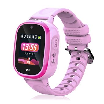 Smartwatch DAM TD31 | GPS | LBS | WiFi | Localizador especial para crianças | Com câmera, chamada SOS, alarme | 4,1x1,55x5,5 cm - Rosa - 1