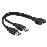 Cabo USB DeLOCK 0.25m USB3.0/2xUSB3.0 Preto_1
