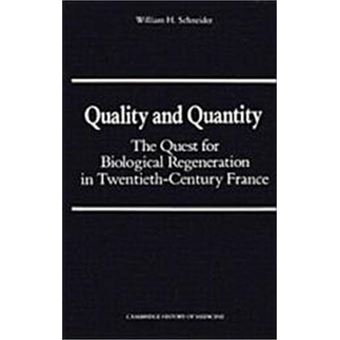 Quality And Quantity, Cambridge Studies In The History Of Medicine - 1