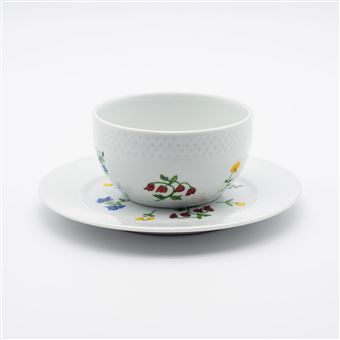 Conjunto Taça de cereais Florido Presentear - 1