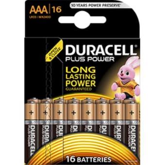 Pilha não-recarregável Duracell Plus Power AAA Preto - 1