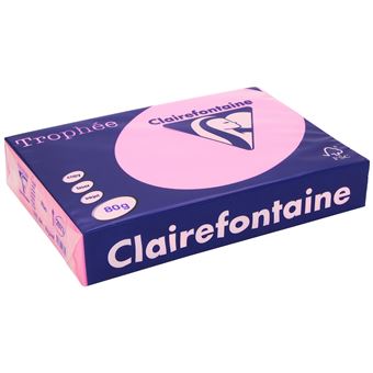 Clairefontaine 2973C papel criativo 500 folhas  Rosa - 1