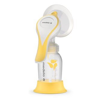Bomba Tira Leite Medela Harmony Flex | Branco, Amarelo - 1