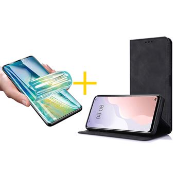 Pack 1 x Película de Hidrogel + Capa skyhe para TCL 10 5G PRM Flip Cover Preto - 1