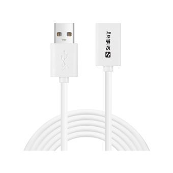 Cabo Usb Sandberg Extension USB 3.0 AA 2 m | Branco - 1