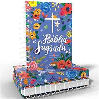 Bíblia Anote Nvi Grande Capa Espiral Céu Azul - 1