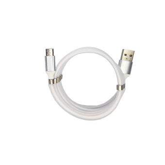 Cabo Magnético Retrátil USB para Tipo-C Goeik - Branco - 1
