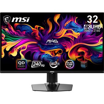 Monitor Gaming MSI MAG 321UPX QD-OLED | QD-OLED | 4K UHD | 1 ms | 240 Hz | 31.5" | G - 1