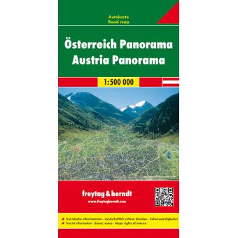 Mapa de Estrada Áustria (con Panorama) 1:500.000 - 1