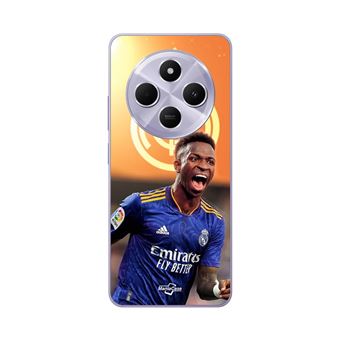 Capa Maniacase para Xiaomi Redmi 14C | Vini JR Real Madrid Papel de parede azul e amarelo - 1