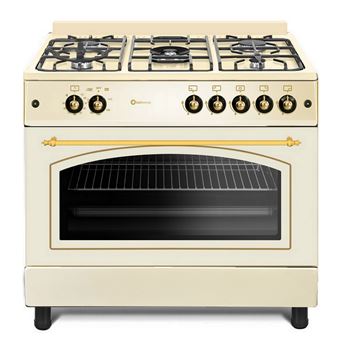 Fogão a Gás Solthermic® F9L50G2-C com Forno Panorámico | 90x60 | A | Gás Butano/Propano | Creme Rústico - 1