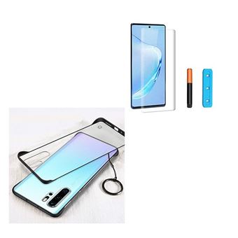 Kit Pel Cula De Vidro Nano Curved Uv E Capa Naked Bumper Para Samsung Note Plus Phonecare