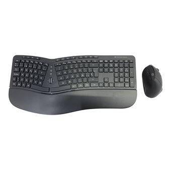 Teclado Wireless + Rato Conceptronic ORAZIO02ES | Idioma: Espanhol | Preto - 1