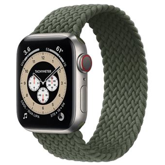 Bracelete Braided Solo NylonSense Phonecare para Apple Watch SE 3 - 44mm (Pulso:182-197mm) | Verde Escuro - 1