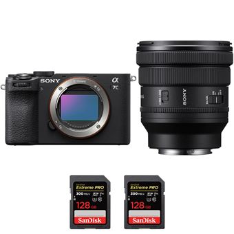 Sony A7C II Preto + FE PZ 16-35mm f/4 G + 2 SanDisk 128GB Extreme PRO UHS-II SDXC 300 MB/s + PDF MCZ DIRECT - 1