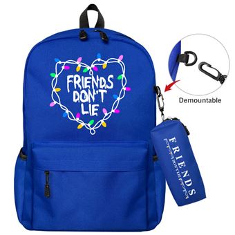 Mochila Infantil Good Deal Stranger Things AC672 | 50x15x12 cm - Azul - 1
