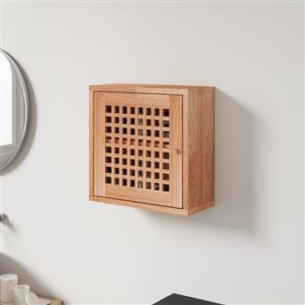 Móvel de parede vidaXL | 42x18x42 cm | madeira de nogueira maciça - 1