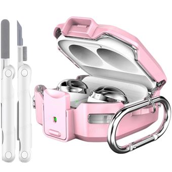 Kit limpeza e Capa estojo robusta Antiimpacto para Samsung Galaxy Buds 2 pro | Rosa - 1