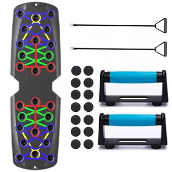 Placa de Flexões 12 em 1 Orysin | Estação Portátil Dobrável para Exercícios de Peito, Costas e Tríceps - 1