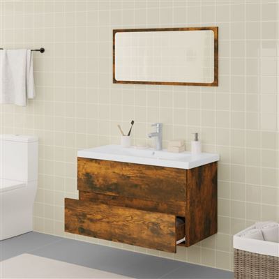 3190230 vidaXL 3 pcs conjunto móveis casa de banho derivados de madeira  preto