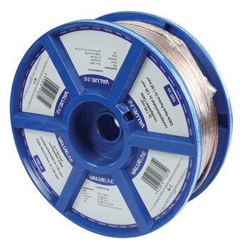 Cabo de Áudio Valueline 2x1.50mm² 100m | Transparente - 1