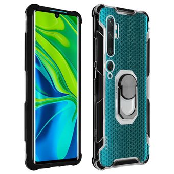 Capa Protetora Avizar para Xiaomi Mi Note 10 /10 Pro | Híbrida | Contorno Amovível | Anel - Preto