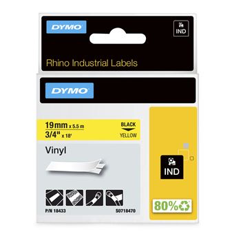 Etiquetadora DYMO 19mm RHINO Coloured Vinyl - 1