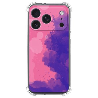 Capa Tumundosmartphone de silicone à prova de choque para iPhone 17 Pro (6.3) | Design em aquarela 07 desenhos - 1
