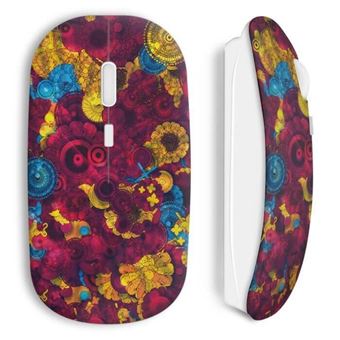 Rato Wireless Maniacase Estilo Psicadélico - 1